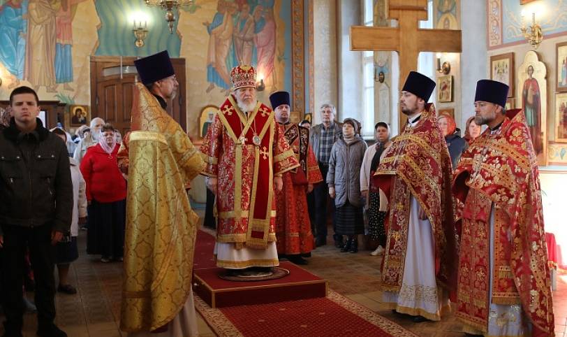 Архиерейское богослужение в Ивановском 